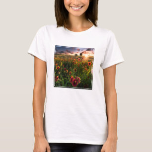 Flowers Indian Blanket Wildflower Texas T-Shirt