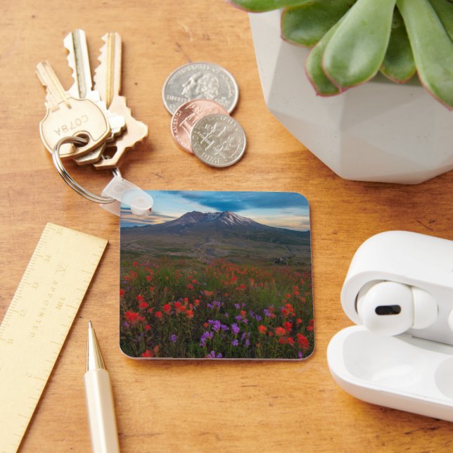 Flowers | Indian Paintbrush & Penstemon Key Ring (Desk)