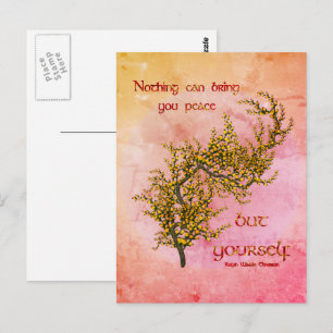Flowers Inner Peace Inspirational  Postcard