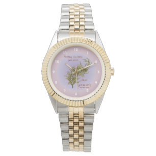 Flowers Inner Peace Inspirational Quote  Watch