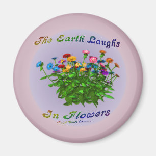 Flowers Inspirational Quote Magnet