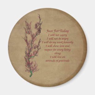 Flowers Inspirational Quote  Magnet