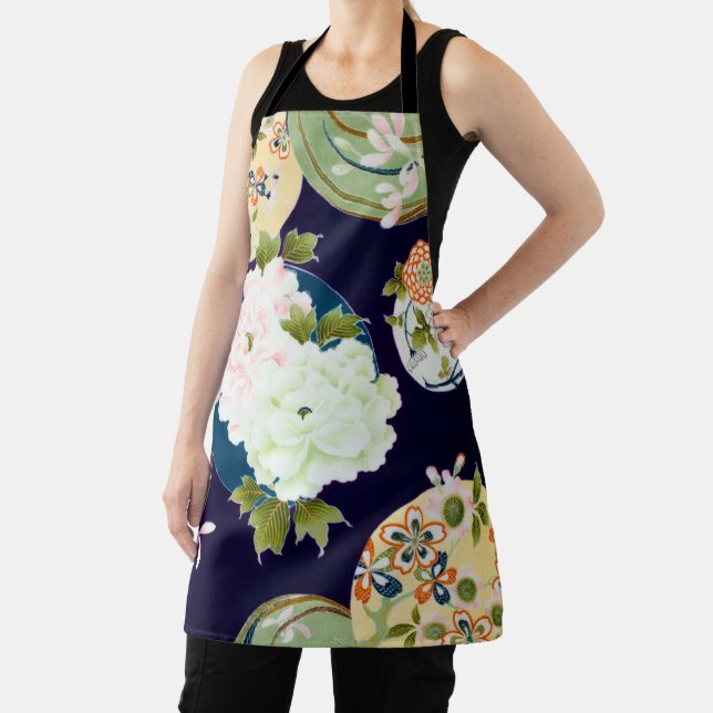 Flowers, Japanese Design Apron (Insitu)