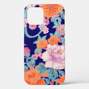 Flowers, Japanese Design iPhone 12 Case