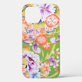 Flowers, Japanese Design iPhone 12 Case