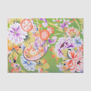 Flowers, Japanese Floral Design Tissue Paper
