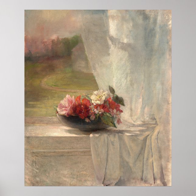 Flowers - John La Farge Fine Art Poster (Front)