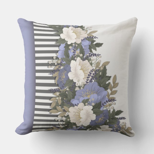 Flowers Just For You Mum on Mothers Day Cushion (Front)