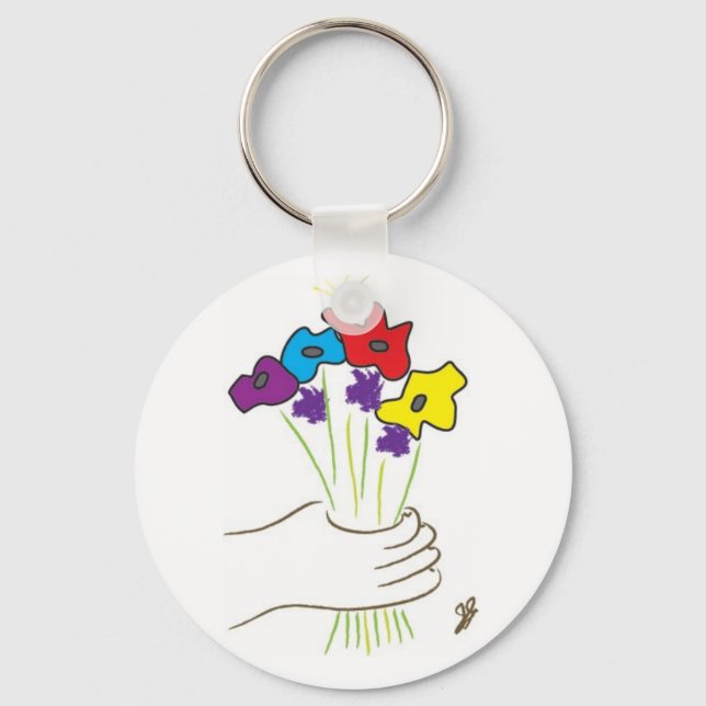 Flowers Key Ring (Front)