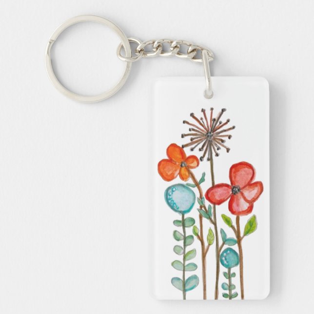 Flowers Key Ring (Front)