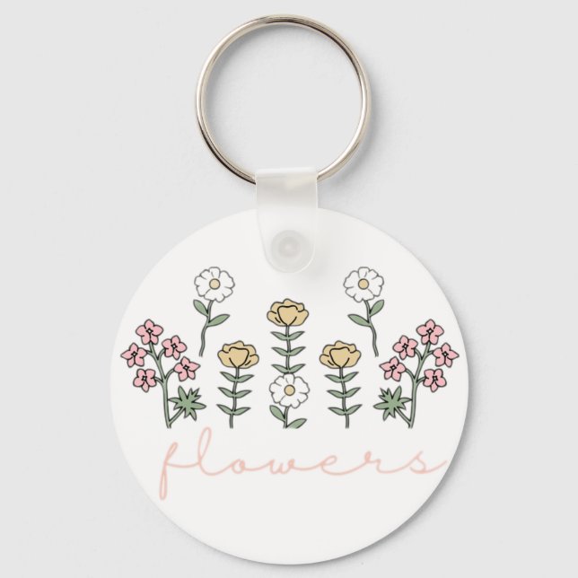 Flowers Key Ring (Front)