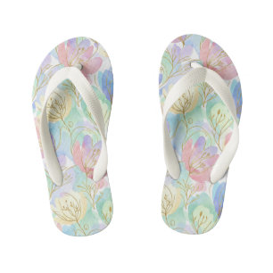 Flowers Kid's Flip Flops