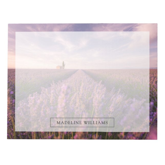 Flowers | Lavender Southern France Notepad (Front)