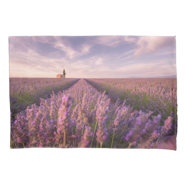 Flowers | Lavender Southern France Pillowcase (Front)