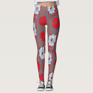 flowers leggings