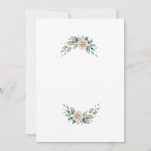 flowers letter invitation