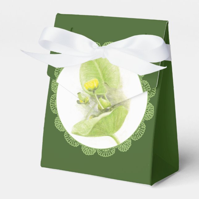 Flowers lilies favour box (Front Side)