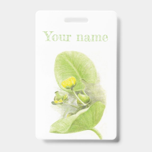 Flowers lilies ID badge (Front)