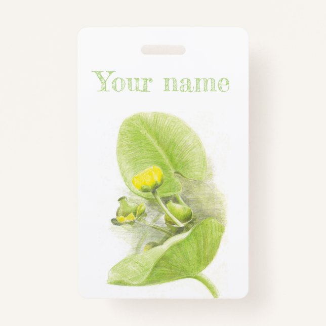 Flowers lilies ID badge (Front)
