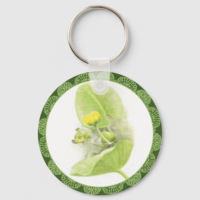 Flowers lilies key ring (Front)