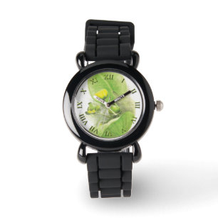 Flowers lilies Pencil Art Watch