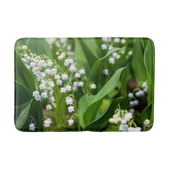 Flowers | Lily of the Valley Sweden Bath Mat (Front)