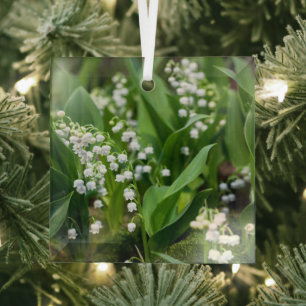 Flowers   Lily of the Valley Sweden Glass Tree Decoration