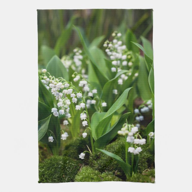 Flowers | Lily of the Valley Sweden Tea Towel (Vertical)
