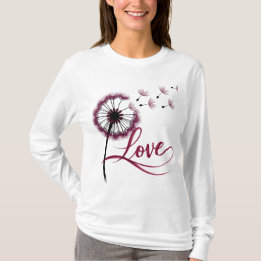 Flowers long sleev T-Shirt, Floral Tee