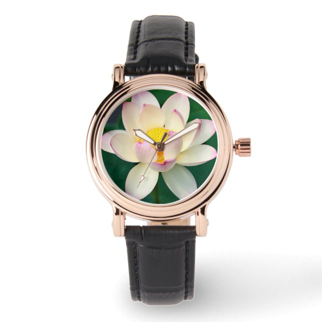 Flowers | Lotus Water Flower Watch (Front)