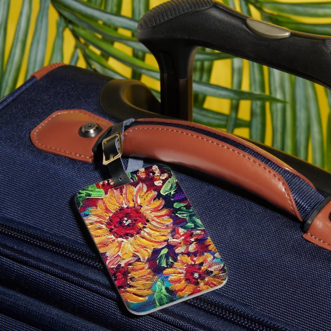 Flowers Luggage Tag (Front Insitu 1)