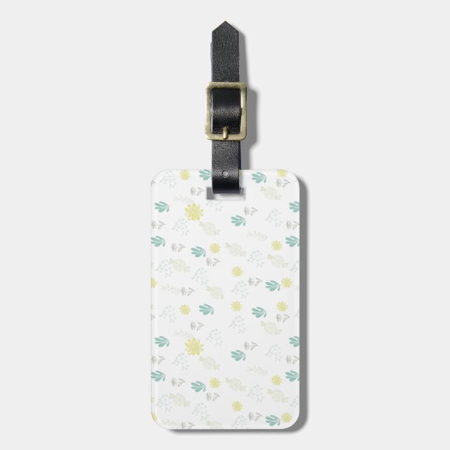 Flowers Luggage Tag (Front Vertical)