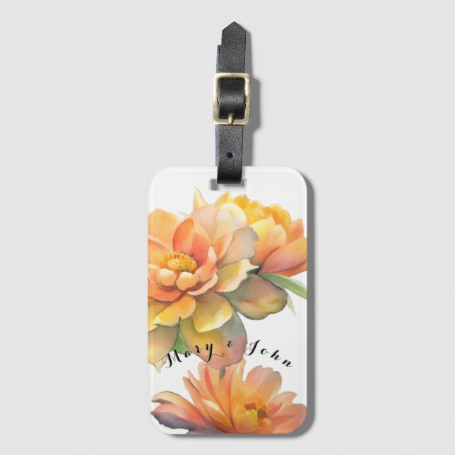 Flowers Luggage Tag (Front Vertical)