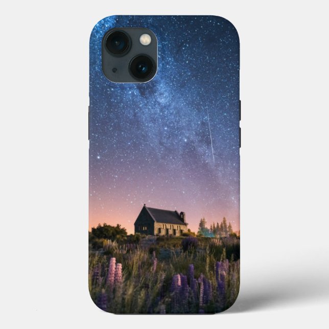 Flowers | Lupines Blooming Lake Tekapo New Zealand Case-Mate iPhone Case (Back)