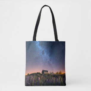 Flowers   Lupines Blooming Lake Tekapo New Zealand Tote Bag