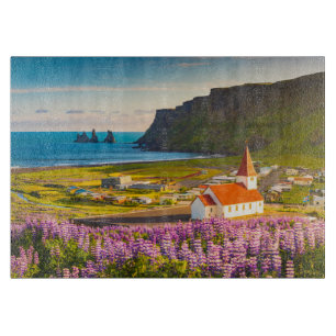 Flowers   Lupines in Bloom Southern Iceland Cutting Board