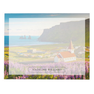 Flowers   Lupines in Bloom Southern Iceland Notepad