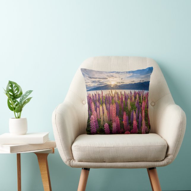 Flowers | Lupines New Zealand Cushion (Chair)
