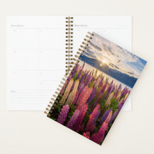 Flowers Lupines New Zealand Planner