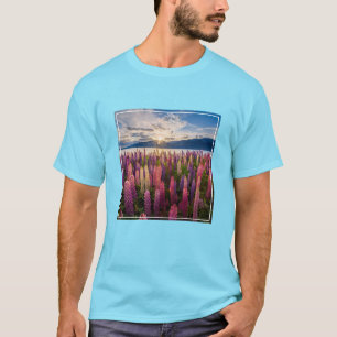 Flowers Lupines New Zealand T-Shirt