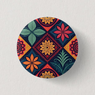 Flowers Magic Pattern 3 Cm Round Badge