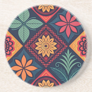 Flowers Magic Pattern Coaster