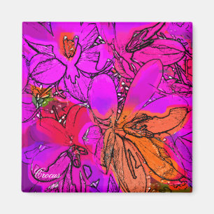 FLOWERS MAGNET
