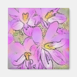 FLOWERS MAGNET