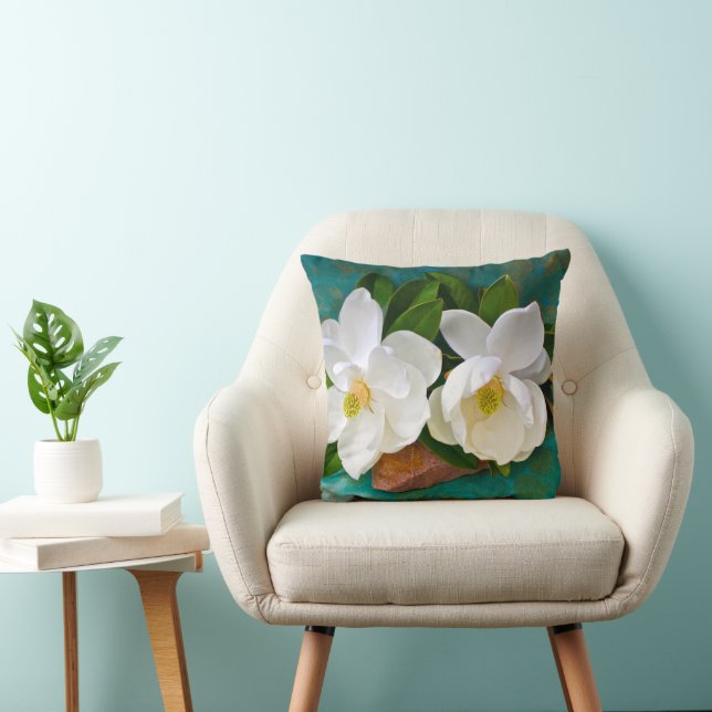 Flowers | Magnolia Flower Cushion (Chair)