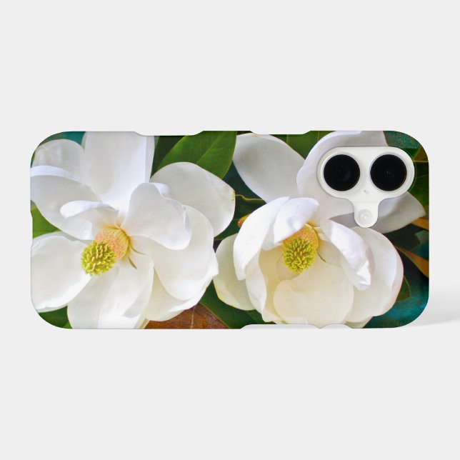 Flowers | Magnolia Flower iPhone Case (Back Horizontal)