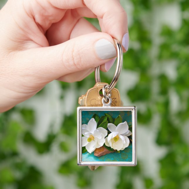 Flowers | Magnolia Flower Key Ring (Hand)