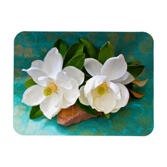 Flowers | Magnolia Flower Magnet (Horizontal)