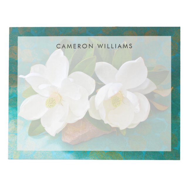 Flowers | Magnolia Flower Notepad (Front)