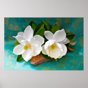 Flowers Magnolia Flower Poster